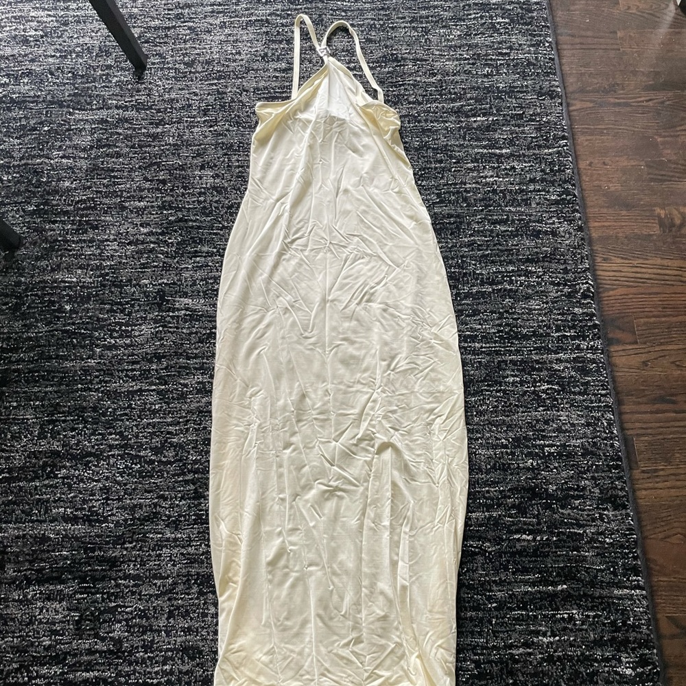Cream color fitted Fendi dress